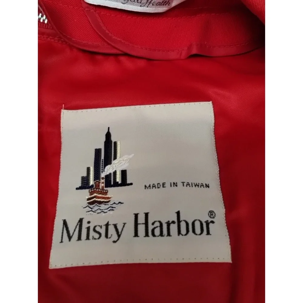 Misty Harbor Red Overcoat Long Sleeve Size 8‎ Reg Buttons Pockets